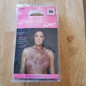 Exquisite Form Fully Front Close Posture Bra Reinforced Back For Support 38D